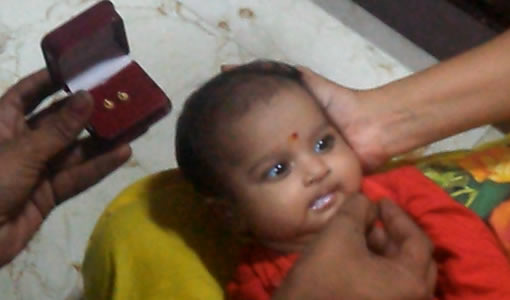 Annaprasana or Annaprasanam - New Born baby's first solid food as rice feeding ritual