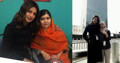 Priyanka with Malala Yousafzai-Muzoon Almellehan