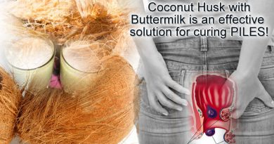 Use of coconut husk with buttermilk for curing piles problems!