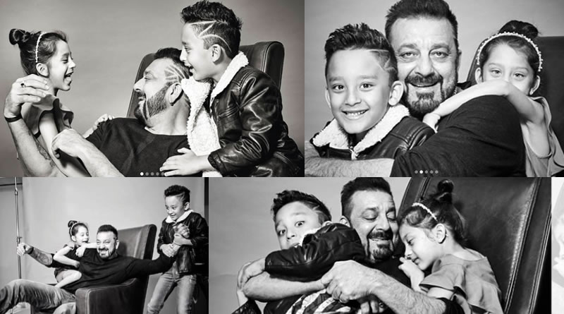 Sanjay Dutt’s happy moments with his children Iqra and Shahraan!