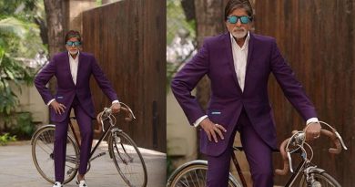 Now Big B’s bicycle ride!