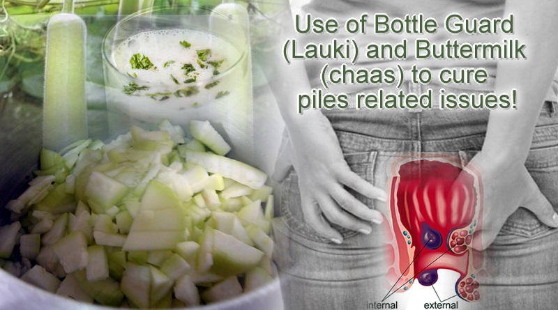 Use of Bottle Guard (Lauki) and Buttermilk (chaas) to cure piles related issues!