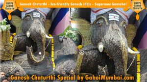 Ganesh Chaturthi - Eco-Friendly Ganesh Idols - Sugarcane Ganesha!
