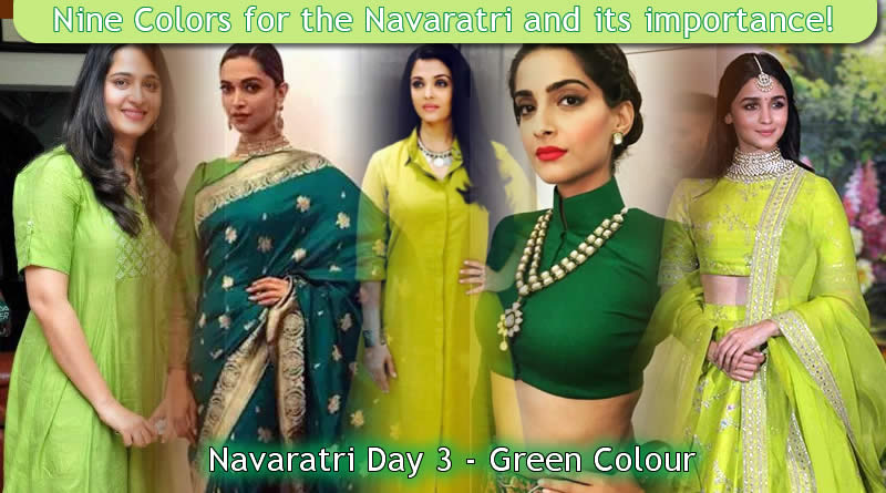 Navaratri Day 3 - Green Colour