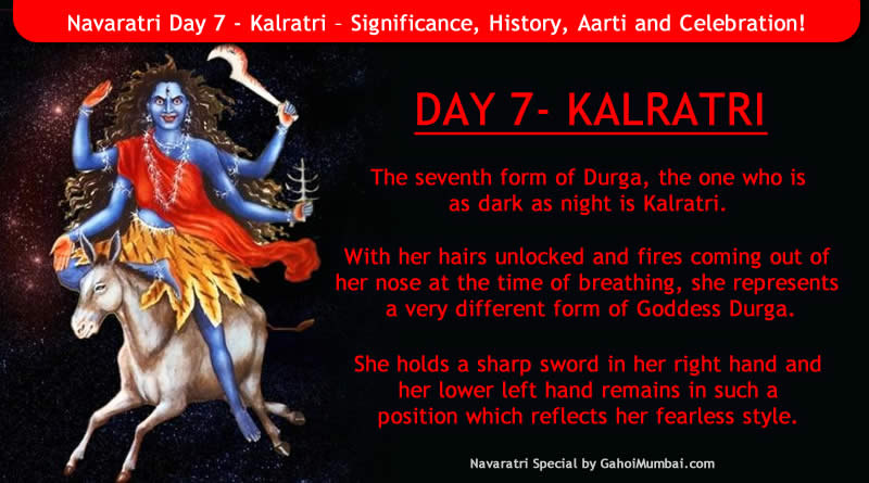 Navaratri Day 7 - Kalratri – Significance, History, Aarti and Celebration!