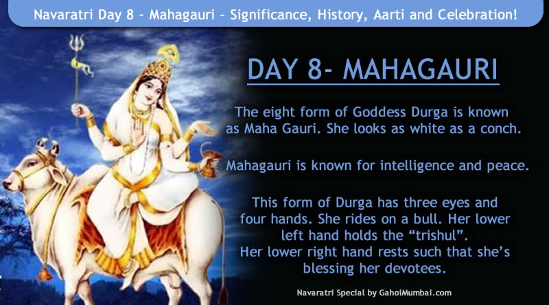 Navaratri Day 8 - Mahagauri – Significance, History, Aarti and Celebration!