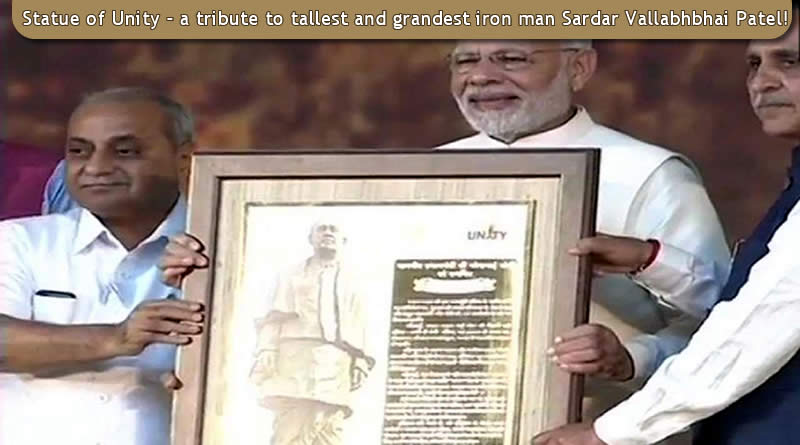 Statue of Unity's inauguration by honourable prime minister Narendra Modi
