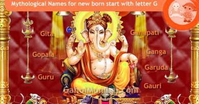 Mythological, Historical, Vedic and Hindu Legendary Names for new born start with letter G with meanings!
