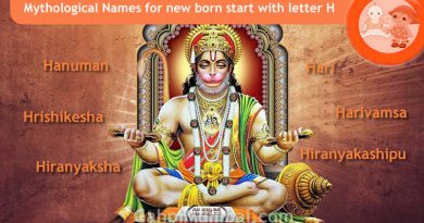 Mythological, Historical, Vedic and Hindu Legendary Names for new born start with letter H with meanings!