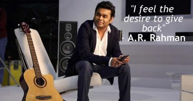 I feel the desire to give back, says A.R. Rahman!