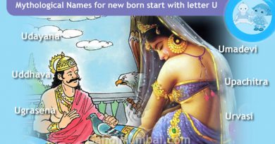 Mythological, Historical, Vedic and Hindu Legendary Names for new born start with letter U with meanings!