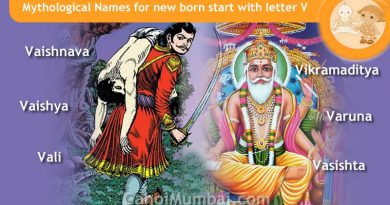 Mythological, Historical, Vedic and Hindu Legendary Names for new born start with letter V with meanings!