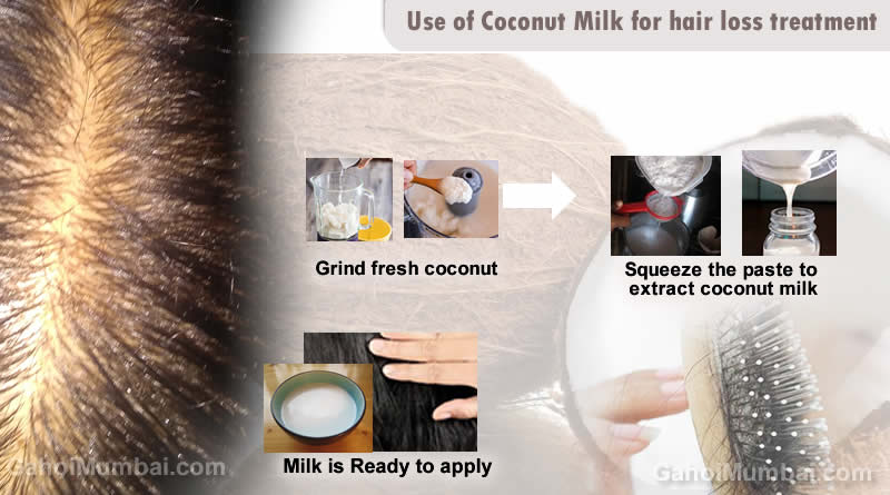 Use of Coconut milk for hair loss treatment!