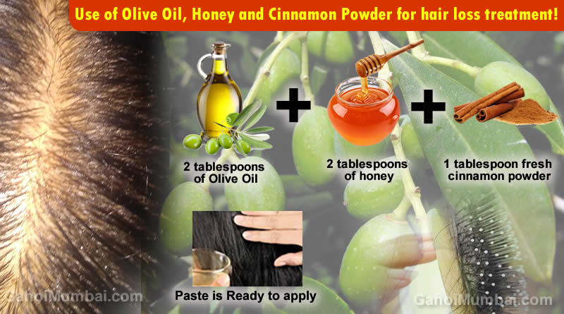 Information about Use of Olive Oil, Honey and Cinnamon Powder for hair loss treatment!