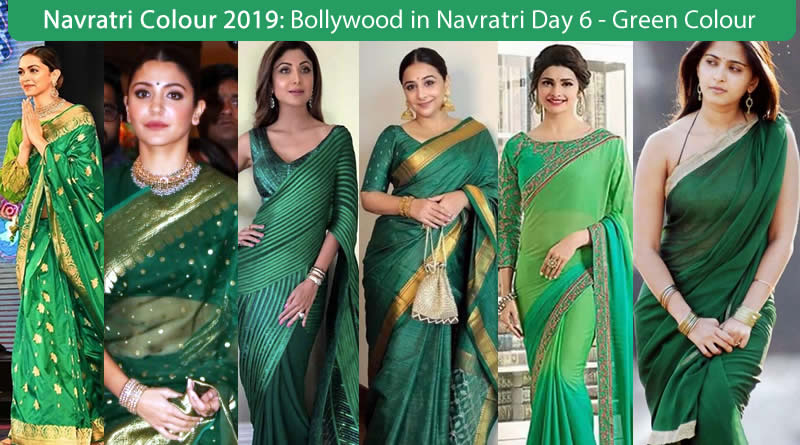 Navaratri colour 2019 - Bollywood Actress Navratri Colour Green for friday Day 6