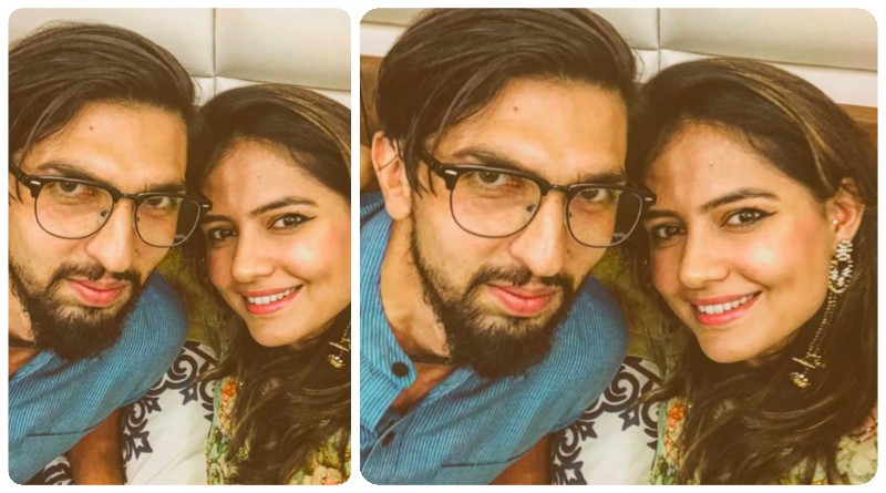 Cricketer Ishant Sharma with his wife for Karva Chauth 2019