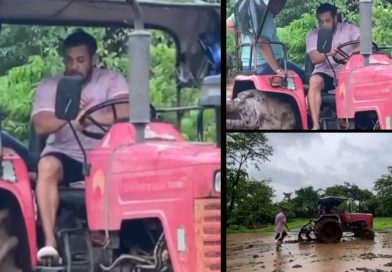 Salman Khan tries his hands in farming by driving tractor!