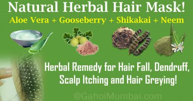 Use of Aloe Vera, Indian Gooseberry, Shikakai and Neem Powder in hair loss treatment!