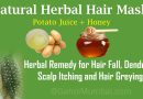 Use of Potato Juice and Honey for dandruff and hair loss treatment!