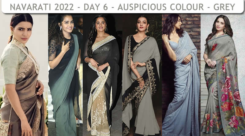 Navaratri colour 2022 South actresses Navratri colour Grey